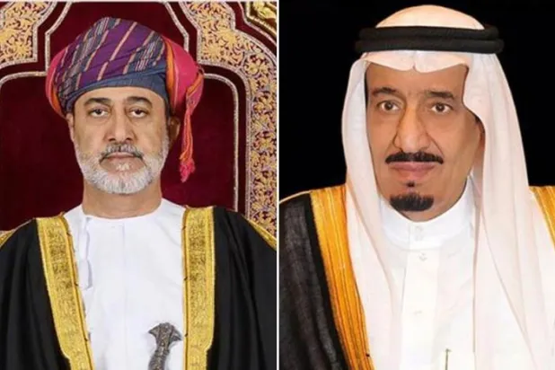 خادم الحرمين الشريفين الملك سلمان بن عبد العزيز والسلطان هيثم بن طارق سلطان عُمان (واس)