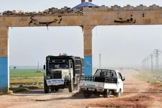 Halep Valiliği’nin kuzey kırsalındaki Tel Rıfat’ın 2018’de çekilen görüntüsü.  (Getty)