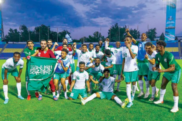 أفراح المنتخب السعودي الأولمبي تواصلت منذ أول مباراة في كأس آسيا (الشرق الأوسط)