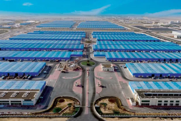 أحد مجمعات تيكوم الصناعية في مدينة دبي الإماراتية (الشرق الأوسط)