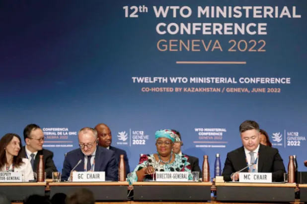 جانب من اجتماعات منظمة التجارة العالمية (د.ب.أ)