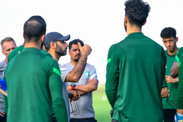 جانب من تدريبات المنتخب السعودي تحت سن 23 (الشرق الأوسط)