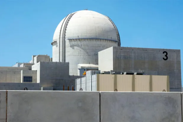 الوحدة الثالثة من مشروع براكة النووية في الإمارات (وام)