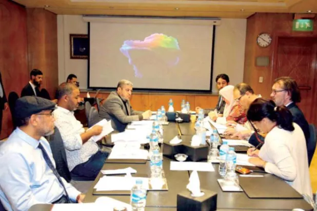 کل قاہرہ میں آئینی ٹریک کمیٹی کے نمائندوں کی ڈرافٹنگ کمیٹی کے ساتھ ملاقات کے منظر کو دیکھا جا سکتا ہے (لیبیا کے ایوان نمائندگان)