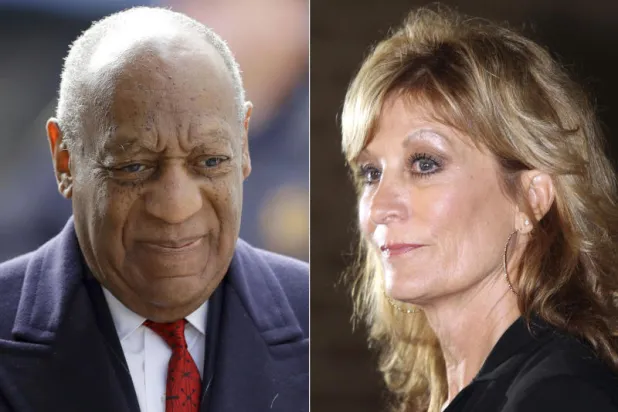 الممثل التلفزيوني الأميركي بيل كوسبي والسيدة جودي هوث (أ.ب)