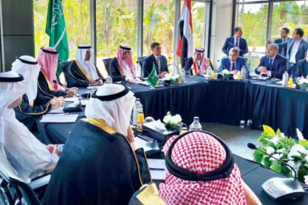 Egyptian-Saudi Business Council meeting in Cairo (Asharq Al-Awsat)
