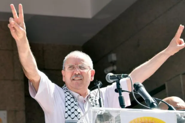 Tunus İşçi Sendikası Genel Sekreteri Nureddin Tabubi. (EPA) 