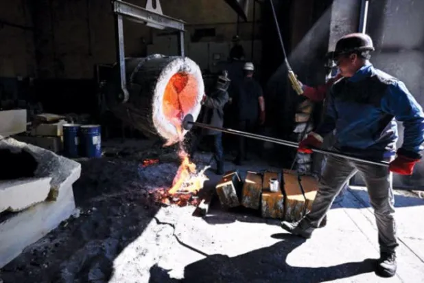 Ukrayna'daki Berdyansk Dökümhanesi. (AFP)