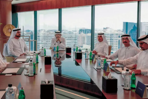 الشيخ حمدان بن محمد بن راشد خلال الإعلان عن إطلاق 50 مكتباً تجارياً لدبي حول العالم (وام)