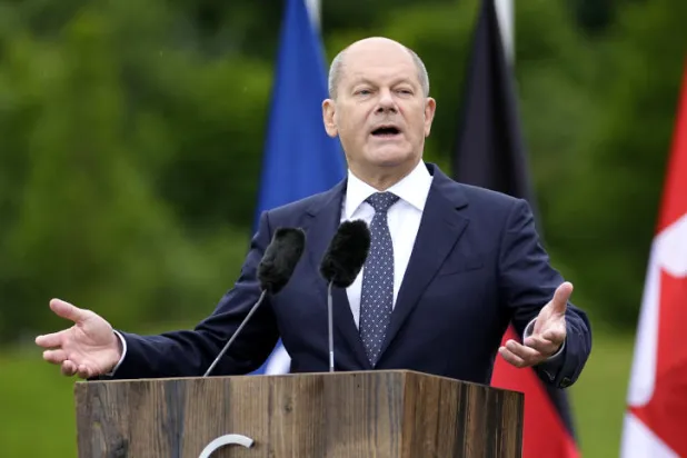 المستشار الألماني أولاف شولتس (أ.ب)