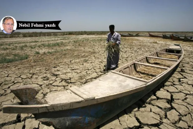 Irak’ın güneyi, DEAŞ’ın Fırat Nehri üzerindeki barajın kapılarını kapatmasının ardından kuraklığa maruz kalmıştı. (AFP)