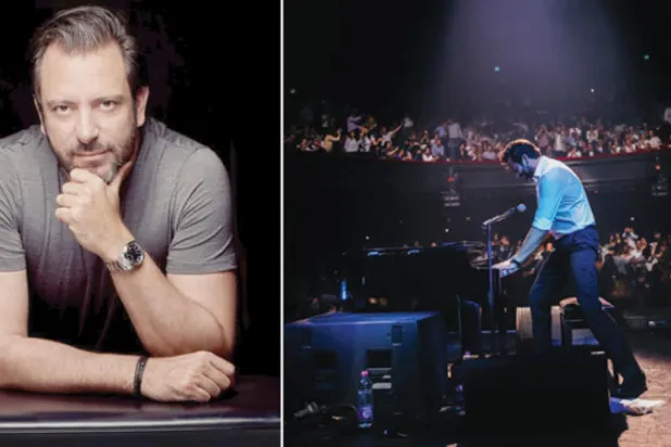 يقدم مانوكيان في مهرجات بيت الدين مقطوعته الجديدة «تمادا»  -  غي مانوكيان يعزف مزيجاً من الموسيقى الشرقية واللبنانية (الشرق الأوسط)