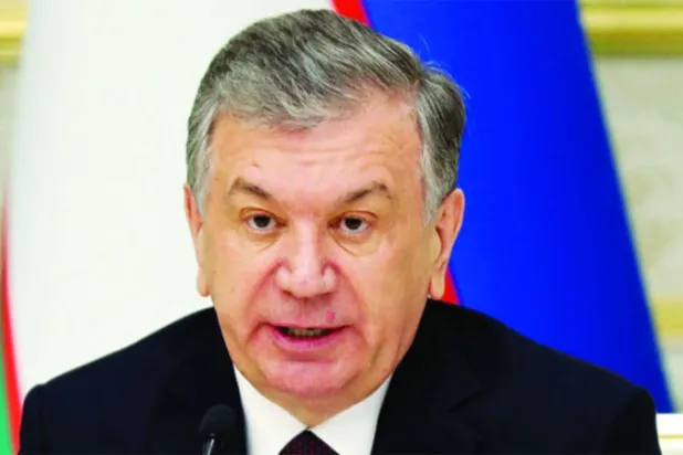 صورة أرشيفية لرئيس أوزبكستان (رويترز)