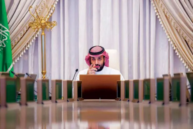 الأمير محمد بن سلمان لدى ترؤسه اجتماع مجلس الشؤون الاقتصادية والتنمية مؤخراً في جدة (الشرق الأوسط)