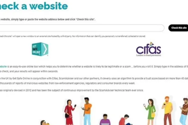 الأداة الجديدة المتاحة على الموقع الإلكتروني لمجموعة «Get Safe Online» (ديلي ميل)