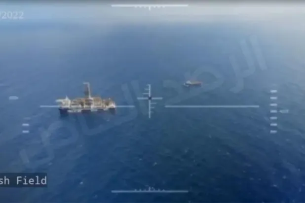 Hizbullah tarafından Kariş petrol sahasına gönderilen İHA’ların çektiği görüntüler. (AFP)  