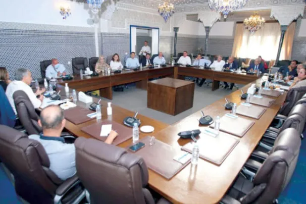 جانب من اجتماع المكتب السياسي لحزب الأصالة والمعاصرة (الشرق الأوسط)