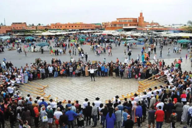 إحدى فعاليات «مهرجان مراكش الدولي لفن الحكي»