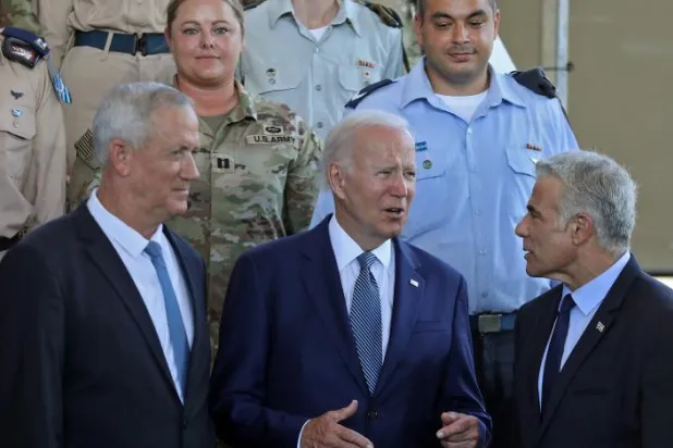 

جو بایدن رئیس‌جمهور آمریکا در جریان سفرش به اسرائیل (رویترز)
