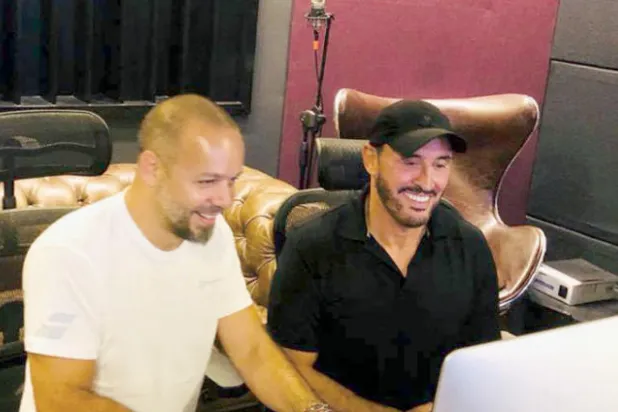 الساهر خلال تجهيزه إحدى الأغنيات (الشرق الأوسط)