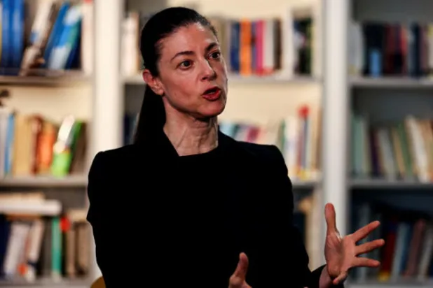 وزيرة النقل الإسرائيلية رئيس حزب العمل ميراف ميخائيلي خلال مقابلة مع رويترز الأحد