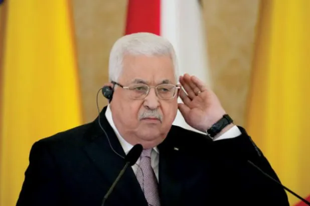 Filistin Devlet Başkanı Mahmud Abbas’ın dünkü Bükreş ziyaretinden bir kare (AP)