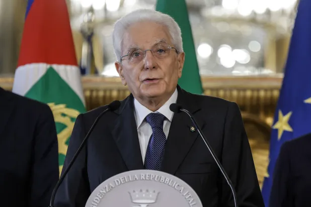 الرئيس الإيطالي سيرجيو ماتاريلا (إ.ب.أ)