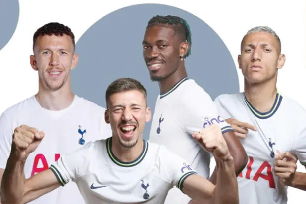 من اليمين... ريتشارليسون وإيف بيسوما ولينغليه وإيفان بيريسيتش صفقات توتنهام الجديد (الغارديان)