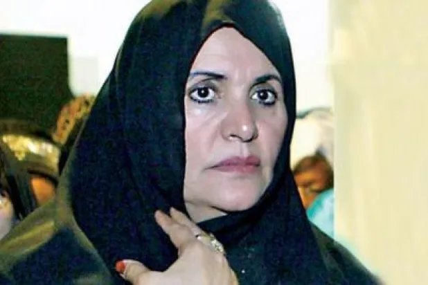 صفية فركاش أرملة معمر القذافي (تويتر)