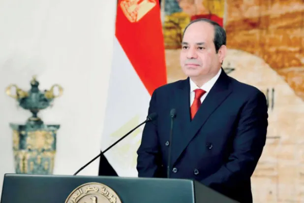 السيسي يلقي كلمته في الذكرى الـ70 لثورة 23 يوليو (الرئاسة المصرية)