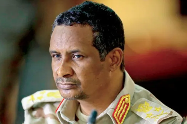 Sudan Egemenlik Konseyi Başkan Yardımcısı ve Hızlı Destek Kuvvetleri Komutanı Orgeneral Muhammed Hamdan Daklu (Hamideti) (AFP)