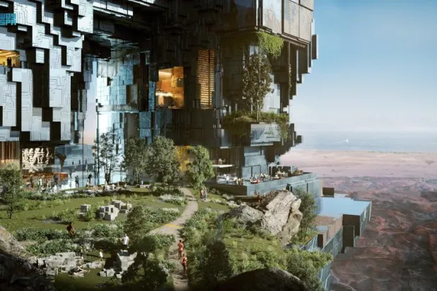 تأتي تصاميم «ذا لاين» انعكاساً لما ستكون عليه المجتمعات الحضرية مستقبلًا (واس)