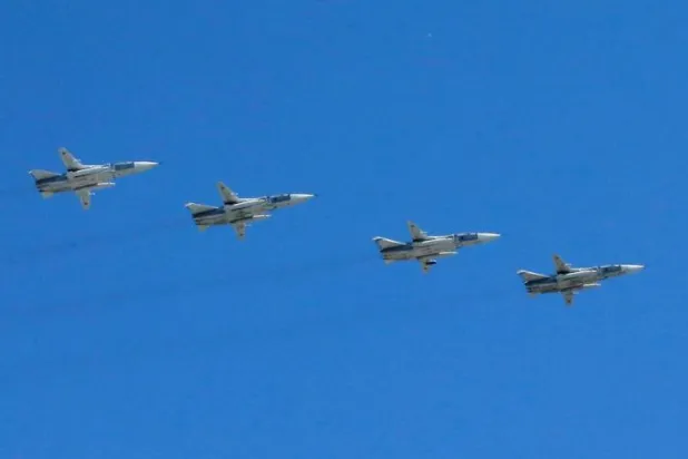 مقاتلات روسية من طراز «سو - 24» (رويترز)