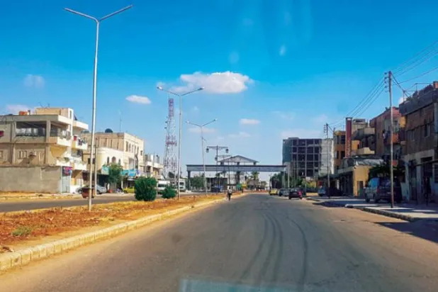 Dera el-Mahatta mahallesinin girişinden bir kare (Şarku’l Avsat)