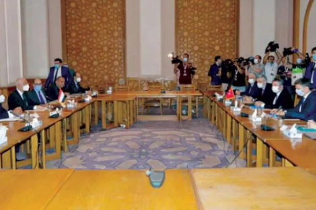 Mısır ile Türkiye arasında Mayıs 2021’de Kahire'de düzenlenen bir dizi istifşafi görüşmelerden (Mısır Dışişleri Bakanlığı)