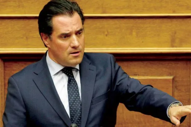 Greek Minister of Development and Investment Adonis Giorgiadis (Asharq Al-Awsat)