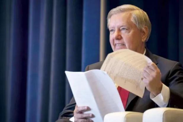 Republican Senator Lindsey Graham called on US Secretary of State Antony Blinken to designate Russia as a state sponsor of terrorism (AFP)
