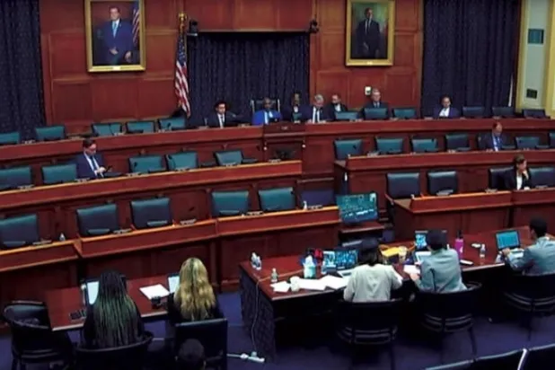 The House Foreign Affairs Committee meeting (Asharq Al-Awsat)