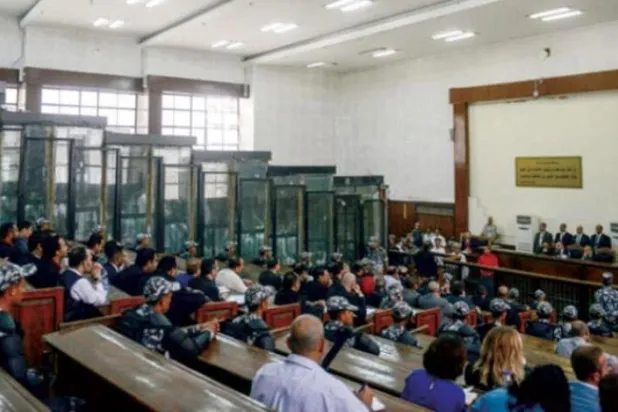 Muslim Brotherhood trial in Egypt (File photo: AFP)

