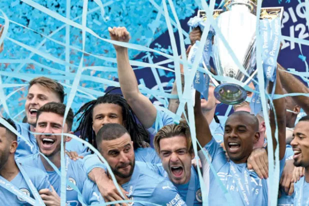 لاعبو سيتي هيمنوا على لقب الدوري بأربعة مواسم في السنوات الخمس الأخيرة (رويترز)
