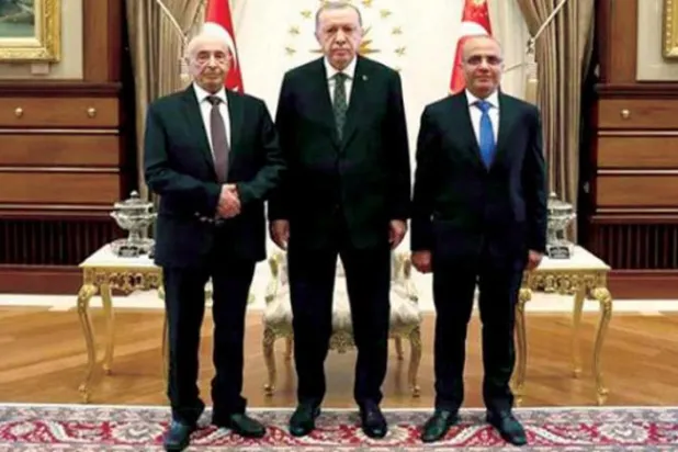 Cumhurbaşkanı Recep Tayyip Erdoğan, LibyaTemsilciler Meclisi Başkanı Akile Salih ve Başkanlık Konseyi Başkan Yardımcısı Abdullah el-Lafi'yi 2 Ağustos’ta kabul etti (Libya Temsilciler Meclisi)