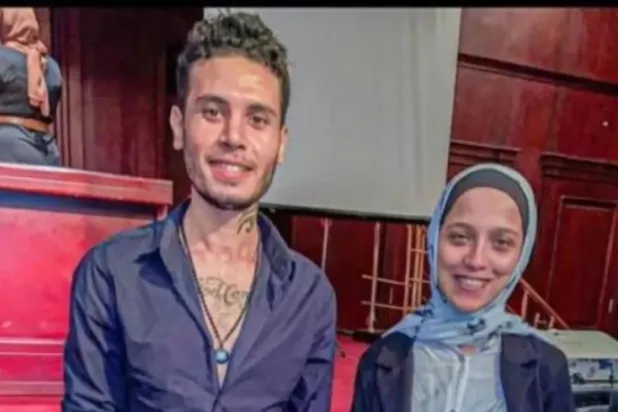 الطالبة سلمى بهجت والمتهم بقتلها إسلام محمد (مواقع التواصل)