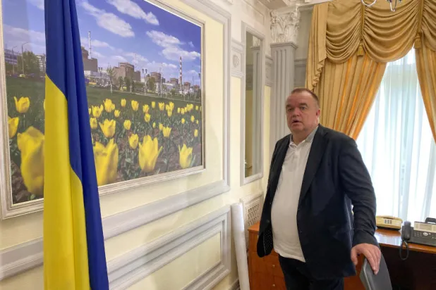 بترو كوتين رئيس مؤسسة الطاقة النووية الأوكرانية إينرغوأتوم العامة (رويترز)