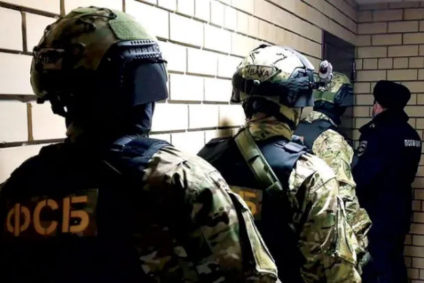 مداهمة للشرطة الروسية قبل ثلاثة أيام لمكان اختباء متشدد (موقع الأمن الفيدرالي)