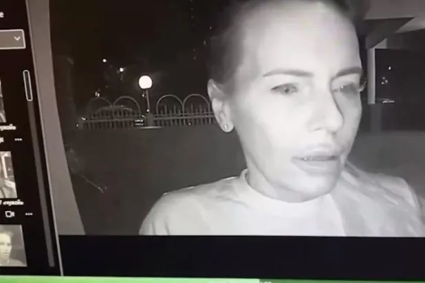 لقطة من مقطع الفيديو الذي تظهر فيه ناتاليا فوفك أثناء وجودها في روسيا (آر تي)