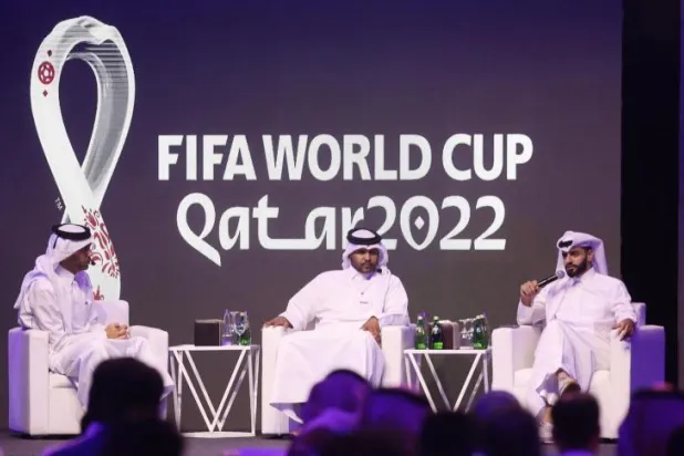 جانب من زيارة الوفد القطري للسعودية (الشرق الأوسط)