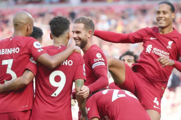 ليفربول أمطر شباك بورنموث بتسعة أهداف (رويترز)