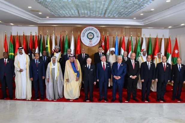 Leaders at the Arab League summit in Tunisia in 2019. (Egyptian presidency)