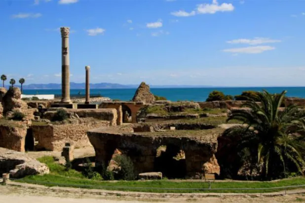 Baths of Antoninus Pius is one of the most popular Roman structures for tourists in Carthage (dpa) 