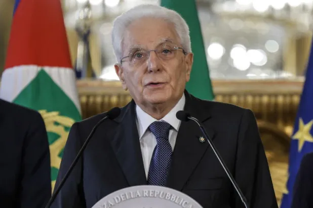 الرئيس الإيطالي سيرغيو ماتاريلا (إ.ب.أ)